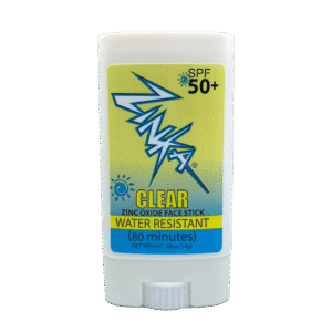 Clear Zinc Oxide Face Stick SPF 50+, 14 g (0.49 oz).