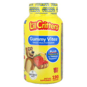 L'il Critters Immune C Plus Zinc & Vitamin D, suplemento dietético en gomitas, 190 unidades.​