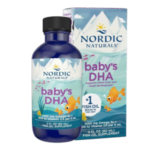Baby’s DHA, Unflavored – 1050 mg Omega-3 + 300 IU Vitamin D3 – 2 oz (60 ml)