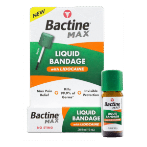Bactine Max Liquid Bandage with Lidocaine, 10 mL (0.30 fl oz)