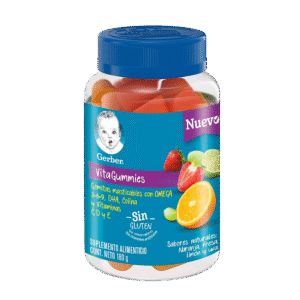 VitaGummies Gomitas Masticables con Omega 3-6-9, DHA, Colina y Vitaminas C, D y E, 180 g